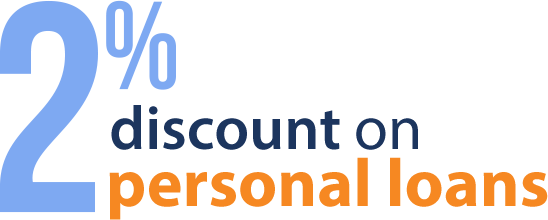 2 Discount on Personal Loans PNG