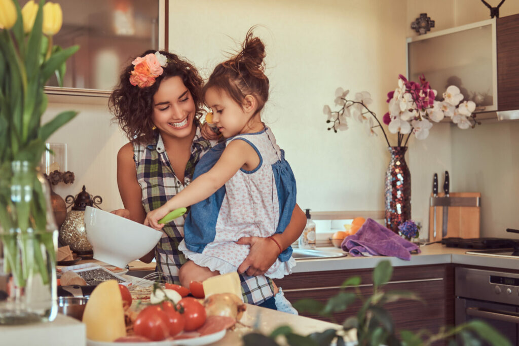 mom cooking with daughter mom cooking with daughter