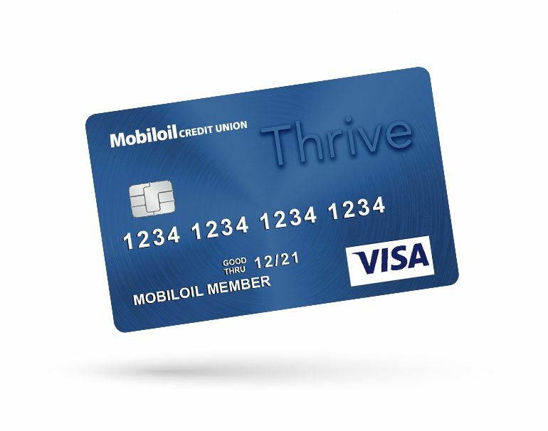 Blue Mobiloil Credit Union Thrive Credit Card