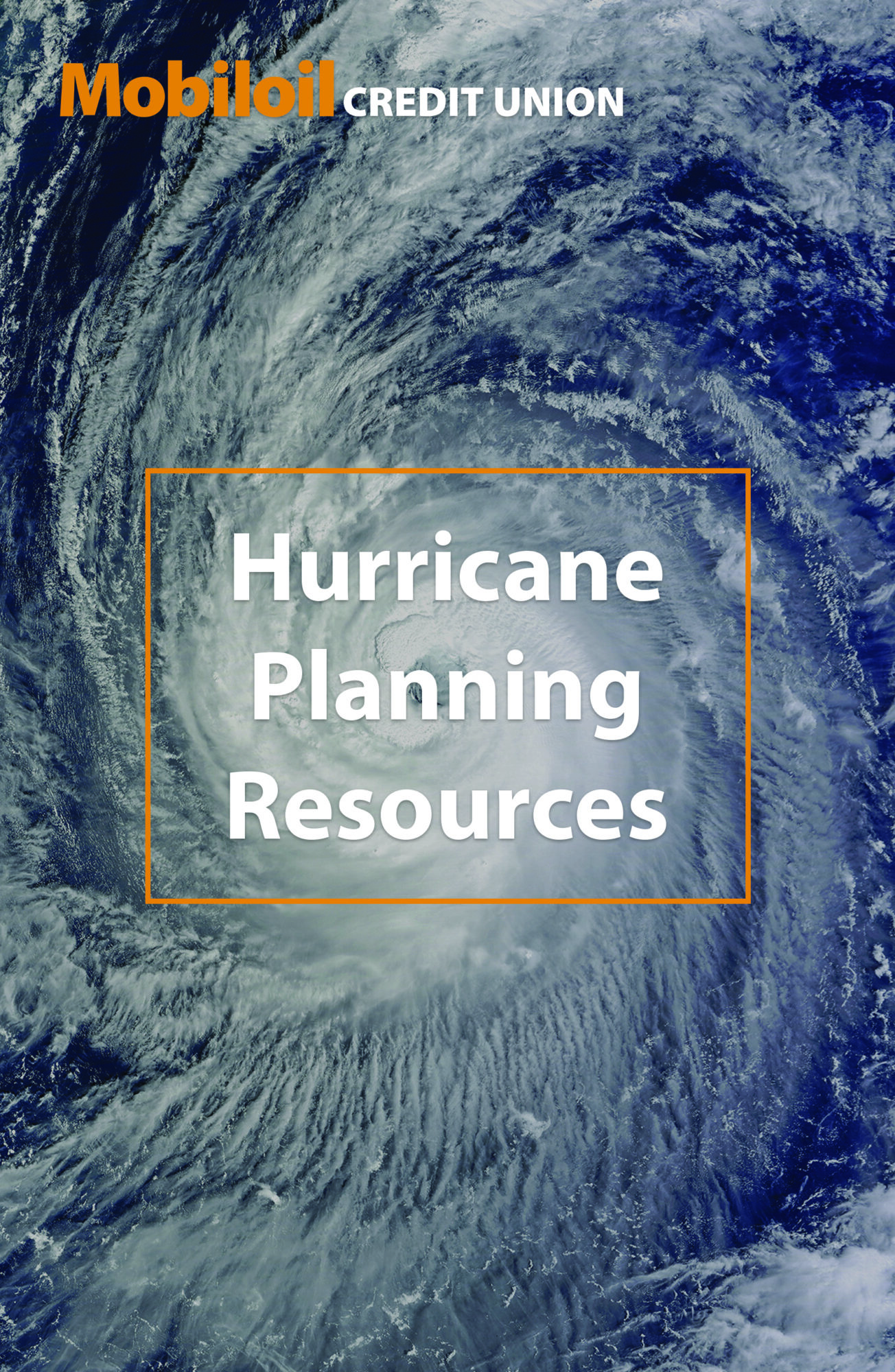 Hurricane Planning Resources cover photo - image of an active hurricane