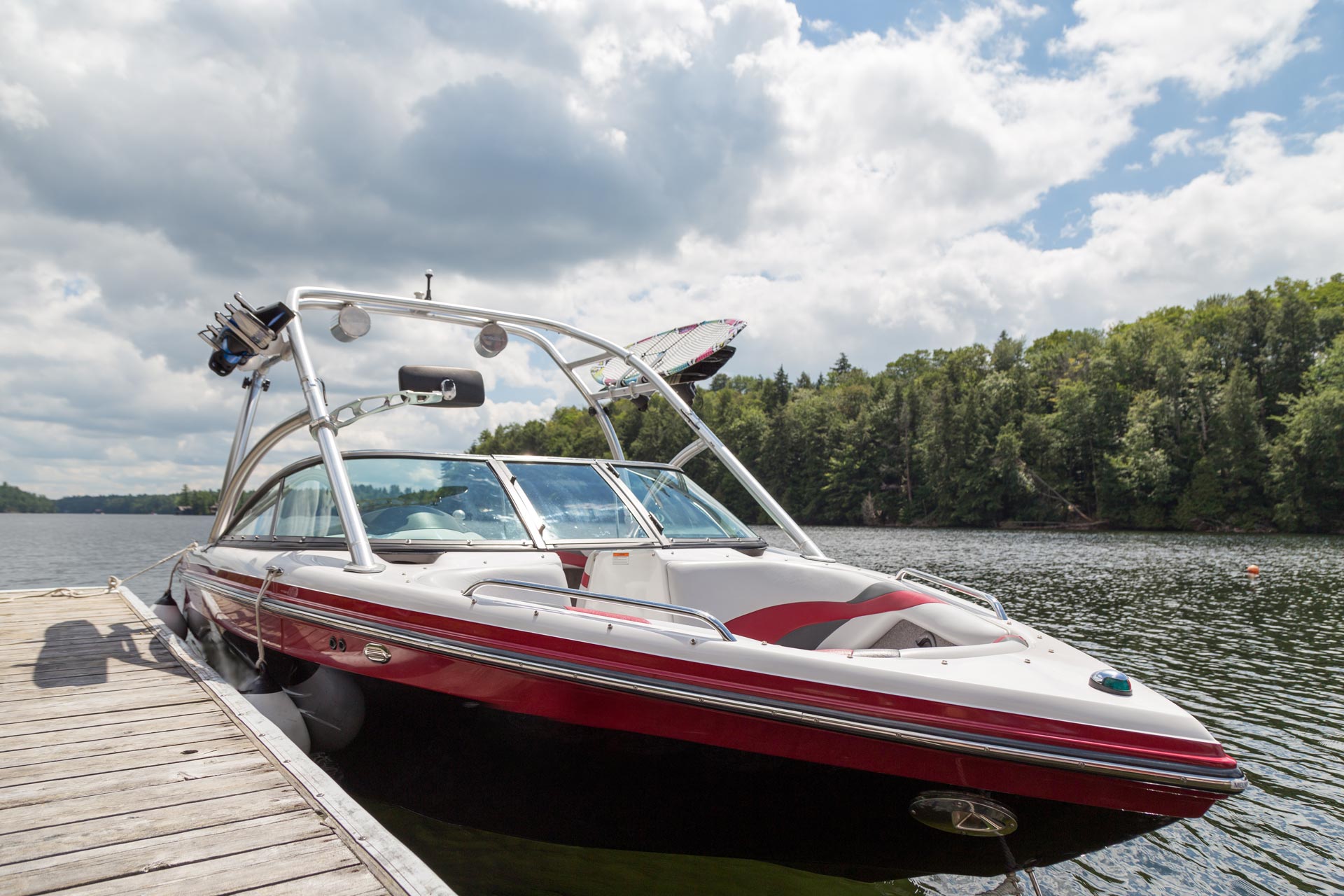 Marine boat on river