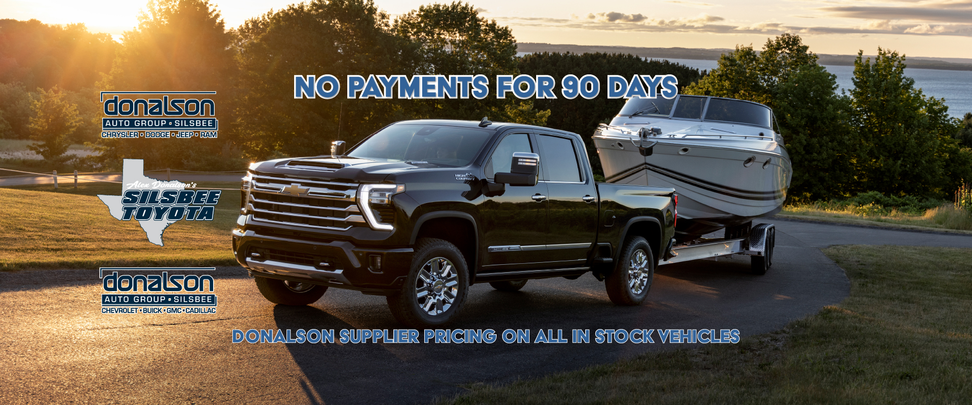 90 days no pay when you purchase from Donalson Auto Group and finance with Mobiloil Credit Union