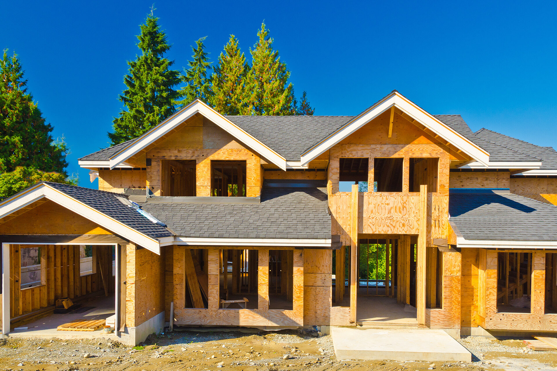 home being constructed