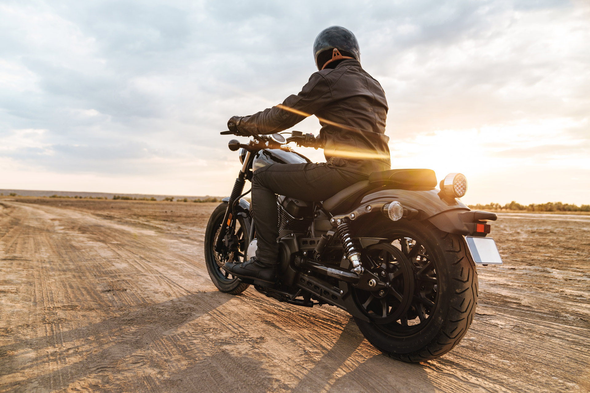 Guy riding a motorcycle